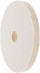 Value Collection - 6" Diam x 1/2" Thick Unmounted Buffing Wheel - 1 Ply, Polishing Wheel, 1" Arbor Hole, Medium Density - Makers Industrial Supply