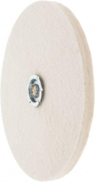 Value Collection - 8" Diam x 1/2" Thick Unmounted Buffing Wheel - 1 Ply, Polishing Wheel, 1" Arbor Hole, Soft Density - Makers Industrial Supply