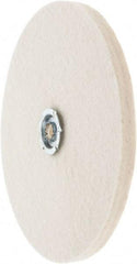 Value Collection - 8" Diam x 1/2" Thick Unmounted Buffing Wheel - 1 Ply, Polishing Wheel, 1" Arbor Hole, Soft Density - Makers Industrial Supply