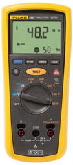 Fluke - Backlight Display, 10,000 Megohm Electrical Insulation Resistance Tester & Megohmmeter - 1,000 VDC Max Test Voltage, Powered by AA Battery - Makers Industrial Supply