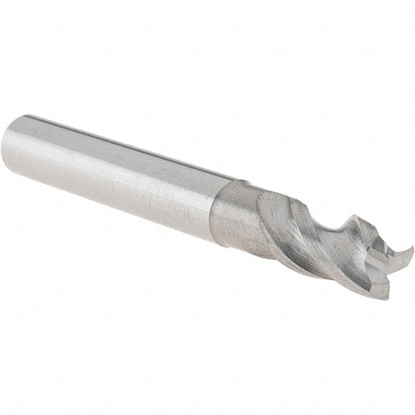 Iscar - 0.312" Diam 3 Flute Solid Carbide 0.02" Corner Radius End Mill - Makers Industrial Supply