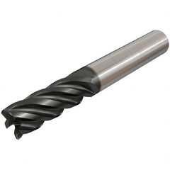 Iscar - 12mm, 5 Flute, Single End, Solid Carbide, Corner Chamfer End Mill - 83mm OAL, 38° Helix, Right Hand Flute, 30mm LOC, Right Hand Cut - Makers Industrial Supply