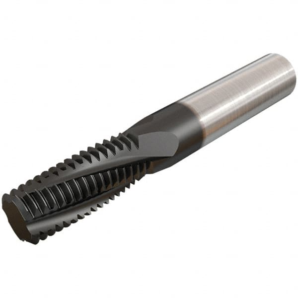 Iscar - G1/2-14 BSP, 0.6299" Cutting Diam, 5 Flute, Solid Carbide Helical Flute Thread Mill - Internal/External Thread, 26.3mm LOC, 105mm OAL, 16mm Shank Diam - Exact Industrial Supply