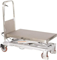 Vestil - 1,000 Lb Capacity Manual Scissor Elevating Cart - 15-1/2" to 35-1/2" Lift Height, 32-1/2" Platform Length x 19-3/4" Platform Width - Makers Industrial Supply