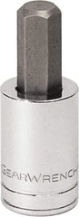 GearWrench - 3/8" Drive, 2.5mm Hex Bit Socket - 1-55/64" OAL, 1.181" Bit Length - Makers Industrial Supply