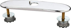 Chicago Faucets - Faucet Replacement 8" Cover Plate - Polished Chrome, Use with HyTronic IR Faucets - Makers Industrial Supply