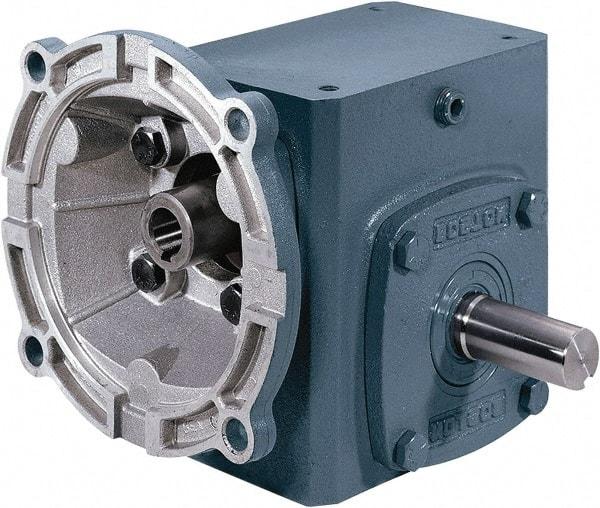 Boston Gear - 1 Centerline Distance, 15:1, 117 RPM Output, 0.33 Input Horsepower, 146 Lbs. Max Torque, Speed Reducer - Part No. F710-15-B5-J, Single Shaft Right, 5/8" Bore, 2.31" High, 56C NEMA - Makers Industrial Supply