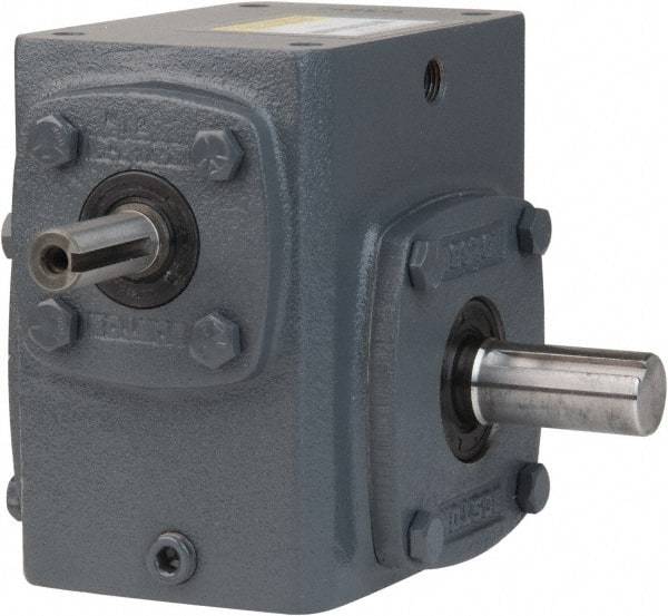 Boston Gear - 1.33 Centerline Distance, 20:1, 88 RPM Output, 0.52 Input Horsepower, 308 Lbs. Max Torque, Speed Reducer - Part No. 713-20-J, 1/2" Shaft Diam, Single Shaft Right, 3.06" High - Makers Industrial Supply