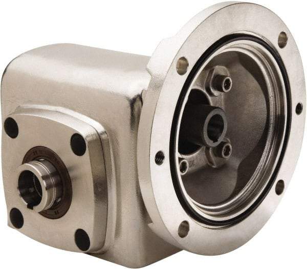 Boston Gear - 2.62 Centerline Distance, 20:1, 88 RPM Output, 2.34 Input Horsepower, 1,483 Lbs. Max Torque, Speed Reducer - Part No. SSHF72620KB7HSP23, 1-7/16" Shaft Diam, Hollow Shaft, 7/8" Bore, 5.56" High, 140TC NEMA - Makers Industrial Supply