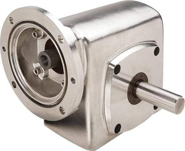 Boston Gear - 2.06 Centerline Distance, 30:1, 58 RPM Output, 0.99 Input Horsepower, 871 Lbs. Max Torque, Speed Reducer - Part No. SSF72130KB5JS, Single Shaft Right, 5/8" Bore, 4.34" High, 56C NEMA - Makers Industrial Supply