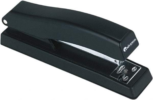 UNIVERSAL - 12 Sheet Full Strip Desktop Stapler - Black - Makers Industrial Supply