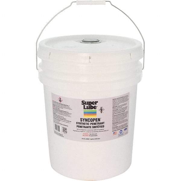 Synco Chemical - 5 Gal Pail Synthetic Penetrant - Translucent Brown, -10°F to 180°F, Food Grade - Makers Industrial Supply