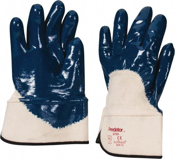 MCR Safety - Size XL Synthetic Blend General Protection Work Gloves - For General Purpose, Safety Cuff, Blue, Paired - Makers Industrial Supply