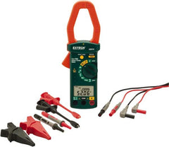 Extech - 4 Piece, Clamp Meter Test Kit - 600 Volt Max, LCD Display - Makers Industrial Supply