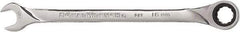 GearWrench - 16mm 12 Point Combination Wrench - 10.24" OAL, Steel, Full Polish Finish - Makers Industrial Supply