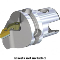 Kennametal - Left Hand Cut, Size KM63, VN.. Insert Compatiblity, Modular Turning & Profiling Cutting Unit Head - 115mm Head Length, Through Coolant, Series M-Clamping - Makers Industrial Supply