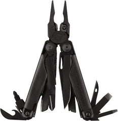 Leatherman - 21 Piece, Multi-Tool Set - Stainless Steel, 7" OAL, 4-3/8" Closed Length - Makers Industrial Supply