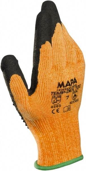 MAPA Professional - Size S Thermal Acrylic Lined Nitrile Heat Resistant Glove - 9" OAL, Knit Wrist Cuff - Makers Industrial Supply