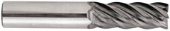 Niagara Cutter - 5/16", 5 Flute, Single End, Solid Carbide, 0.03" Corner Radius End Mill - 2" OAL, 45° Helix, Right Hand Flute, 7/16" LOC, Right Hand Cut - Makers Industrial Supply