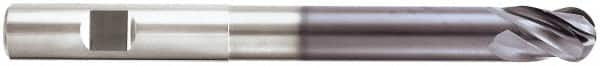 Niagara Cutter - 5/16", 4 Flute, Single End, Solid Carbide, 0.02" Corner Radius End Mill - 4" OAL, Right Hand Flute, 7/16" LOC, Right Hand Cut, 2-1/8" Extended Reach - Makers Industrial Supply