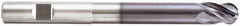 Niagara Cutter - 5/16", 4 Flute, Single End, Solid Carbide, 0.02" Corner Radius End Mill - 4" OAL, Right Hand Flute, 7/16" LOC, Right Hand Cut, 2-1/8" Extended Reach - Makers Industrial Supply