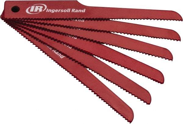 Ingersoll-Rand - 4" Long x 1/2" Thick, Bi-Metal Reciprocating Saw Blade - Scroll Profile, 10 to 14 TPI, Toothed Edge - Makers Industrial Supply