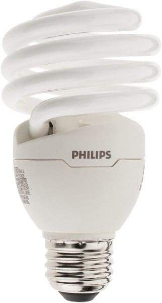 Philips - 23 Watt Fluorescent Residential/Office Medium Screw Lamp - 2,700°K Color Temp, 1,600 Lumens, 120 Volts, EL/mDT, 10,000 hr Avg Life - Makers Industrial Supply