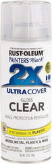 Rust-Oleum - Clear, Gloss, Enamel Spray Paint - 8 Sq Ft per Can, 12 oz Container, Use on Multipurpose - Makers Industrial Supply