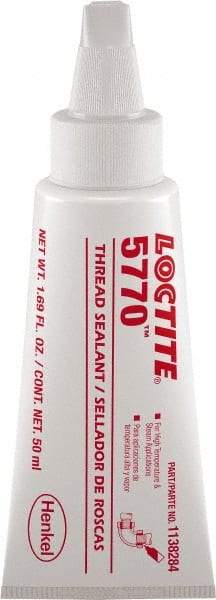 Loctite - 50 mL, White, High Strength Liquid Thread Sealant - 72 Full Cure Time - Makers Industrial Supply