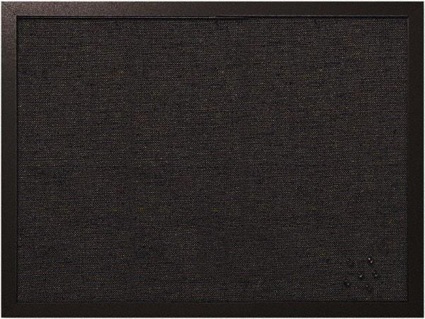 MasterVision - 17.72" Wide x 23.62" High Cork Bulletin Board - Fabric, Black - Makers Industrial Supply