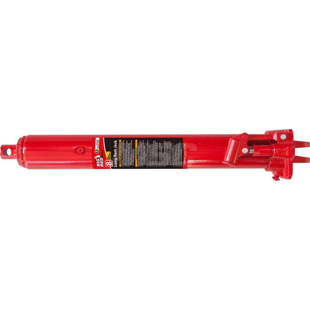 Big Red - Manual Bottle, Screw, Ratchet & Hydraulic Jacks; Type: Hydraulic Long Ram Jack ; Load Capacity (Ton): 8 (Inch); Minimum Height (Inch): 24-7/16 ; Minimum Height (Decimal Inch): 24.4375 ; Maximum Height (Decimal Inch): 44.1250 ; Maximum Height (I - Exact Industrial Supply