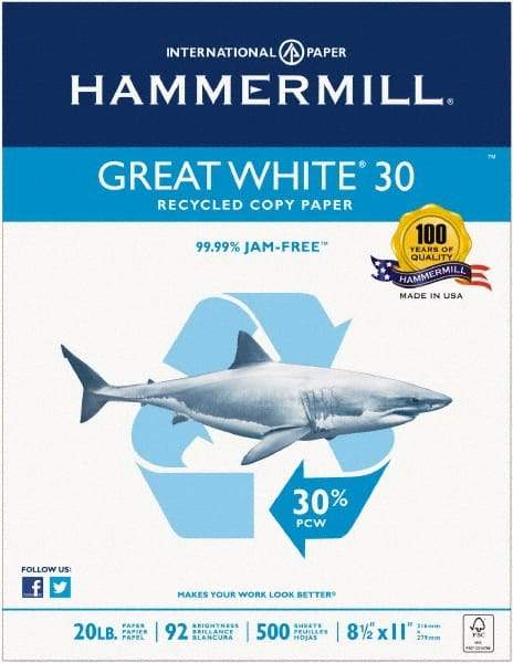 Hammermill - White Copy Paper - Use with Laser Printers, Copiers, Plain Paper Fax Machines - Makers Industrial Supply