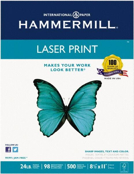 Hammermill - White Copy Paper - Use with Laser Printers, Copiers, Offset Presses, Spirit Duplicators - Makers Industrial Supply