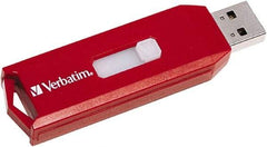 Verbatim - 8GB Red Flash Drive - Use with Windows Vista, 7 - Makers Industrial Supply