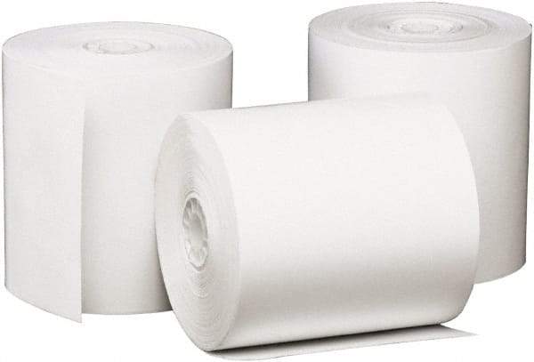 UNIVERSAL - White Adding Machine Paper Rolls - Use with Point of Sale Machines - Makers Industrial Supply