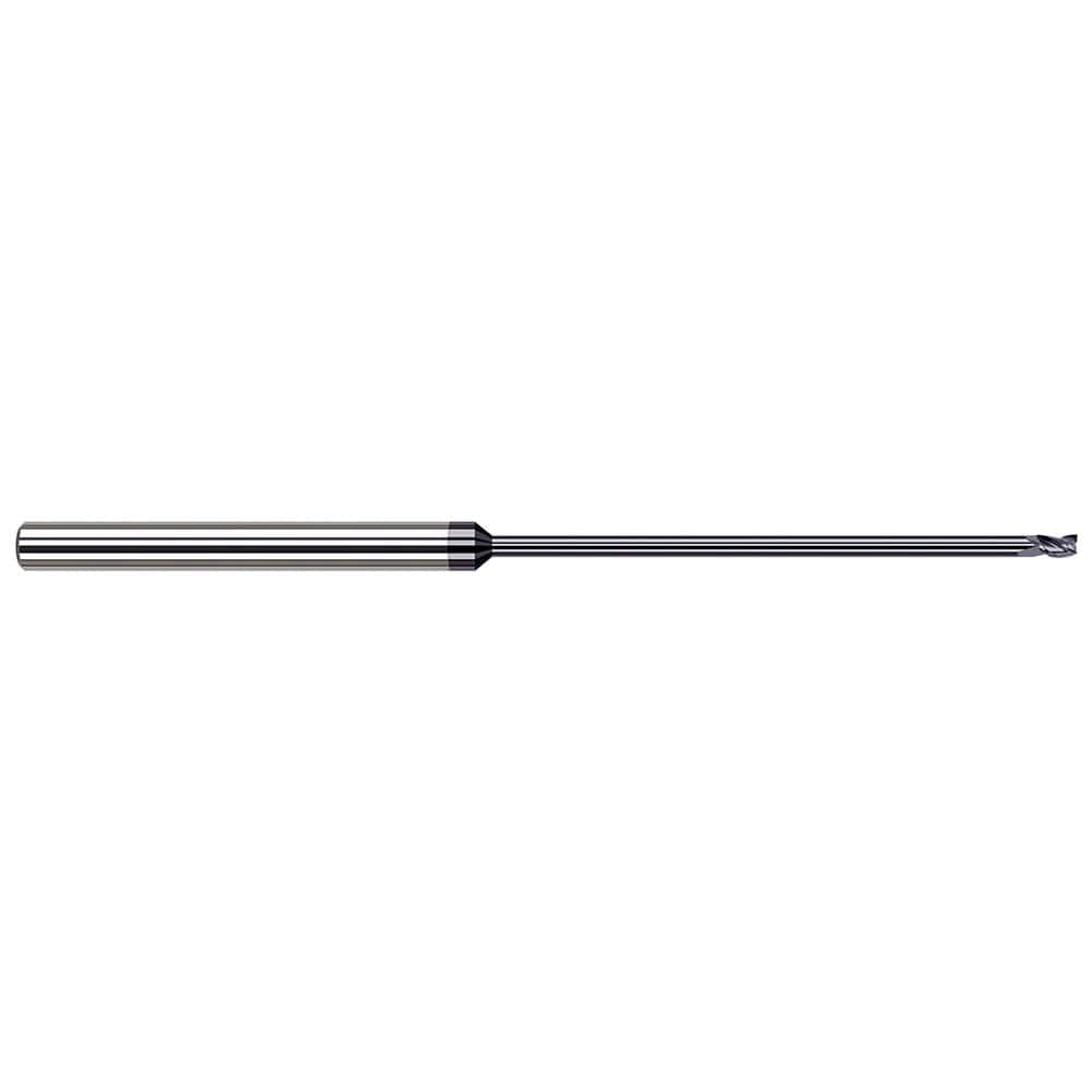 Harvey Tool - Square End Mills; Mill Diameter (Decimal Inch): 0.0250 ; Length of Cut (Decimal Inch): 0.0370 ; Material: Solid Carbide ; Finish/Coating: AlTiN ; Shank Diameter (Inch): 1/8 ; Single or Double End: Single - Exact Industrial Supply