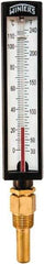 Winters - 30 to 240°F, Industrial Thermometer with Standard Thermowell - 2 Inch Immersion Length, 1.825 Inch Stem Length, 10 Inch Long, 1/2 Inch Thread - Makers Industrial Supply