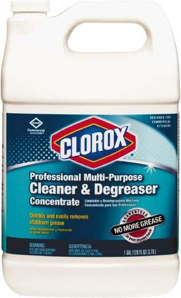 Clorox - 1 Gal Bottle Cleaner/Degreaser - Liquid, Citrus - Makers Industrial Supply