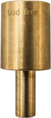 Winters - 2.01 Inch Overall Length, 3/4 Inch Thread, Brass Thermowell - 0.8 Inch Insertion Length - Makers Industrial Supply