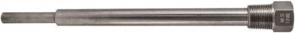 Winters - 13 Inch Overall Length, 3/4 Inch Thread, 304 Stainless Steel Thermowell - 10-1/2 Inch Insertion Length - Makers Industrial Supply