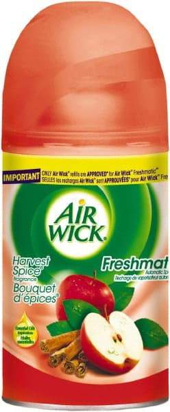 Air Wick - 6.17 oz Air Freshener Dispenser Refill - Apple Cinnamon, Compatible with Air Wick Freshmatic & Ultra Odor Detect Dispensers - Makers Industrial Supply