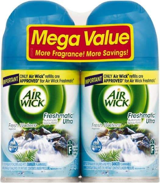 Air Wick - 6.17 oz Air Freshener Dispenser Refill - Fresh Waters, Compatible with Air Wick Automatic Dispensers - Makers Industrial Supply