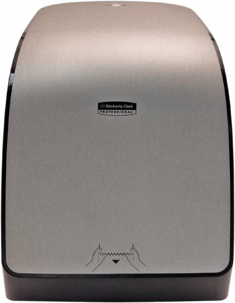 Kimberly-Clark Professional - Hands Free, Plastic Paper Towel Dispenser - 16.44" High x 12.66" Wide x 9.18" Deep, Silver - Makers Industrial Supply