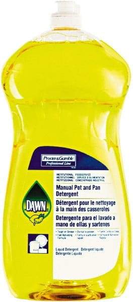 Dawn - 38 oz Bottle Manual Dishwashing Liquid - Lemon Scented - Makers Industrial Supply