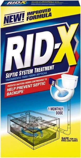 Rid-X - 9.8 oz Powder Drain Opener - Unscented, Box - Makers Industrial Supply