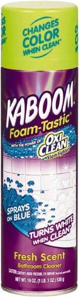 Kaboom - 19 oz Can Foam Bathroom Cleaner - Fresh Scent, Nonacidic, General Purpose Cleaner - Makers Industrial Supply