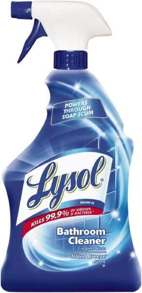 Lysol - 32 oz Spray Bottle Liquid Bathroom Cleaner - Island Breeze Scent, Disinfectant, General Purpose Cleaner - Makers Industrial Supply