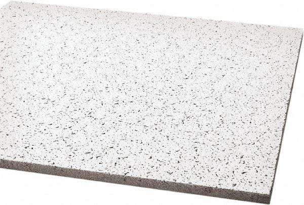 Armstrong World - 24" Long x 24" Wide, Wet-Formed Mineral Fiber Acoustic Ceiling Tile - ASTM E1264 Specification, White - Makers Industrial Supply