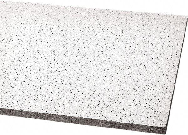 Armstrong World - 48" Long x 24" Wide, Wet-Formed Mineral Fiber Acoustic Ceiling Tile - ASTM E1264 Specification, White - Makers Industrial Supply