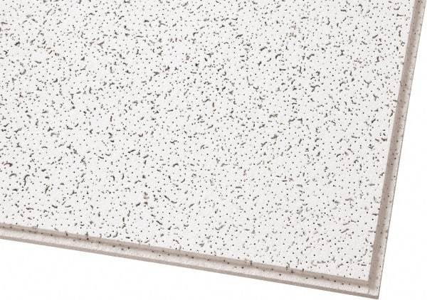 Armstrong World - 24" Long x 24" Wide, Wet-Formed Mineral Fiber Acoustic Ceiling Tile - ASTM E1264 Specification, White - Makers Industrial Supply